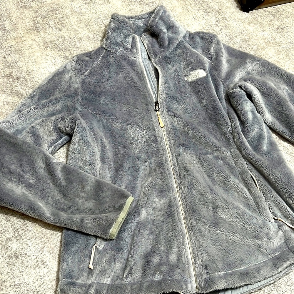 Womens Light Grey North Face jacket